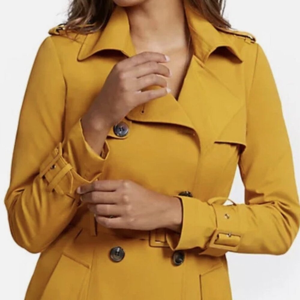 NWT NY & CO Belted Trench Coat Size S